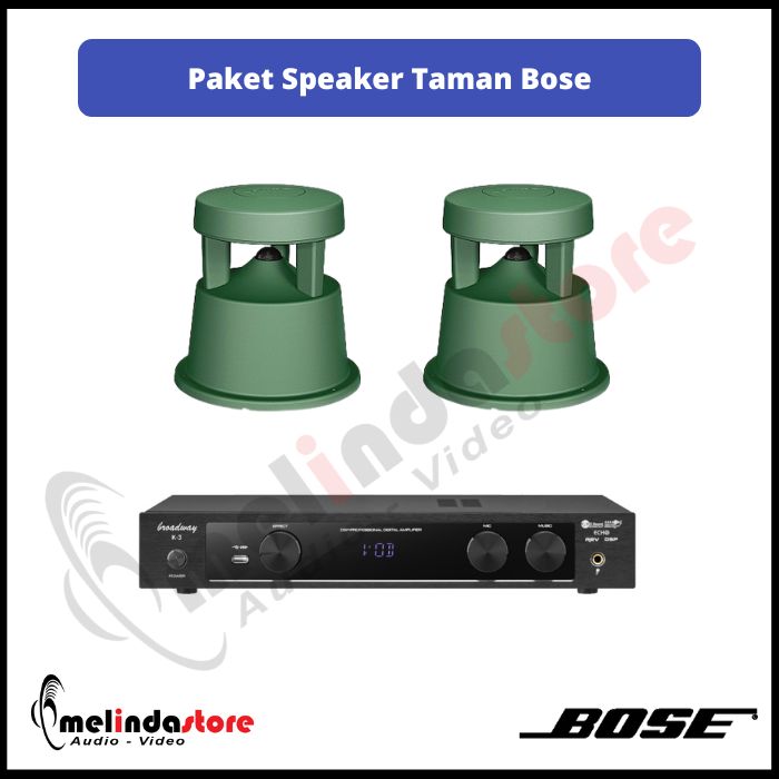 Paket Speaker Outdoor Taman Kolam Bose 360P | 2 Speaker